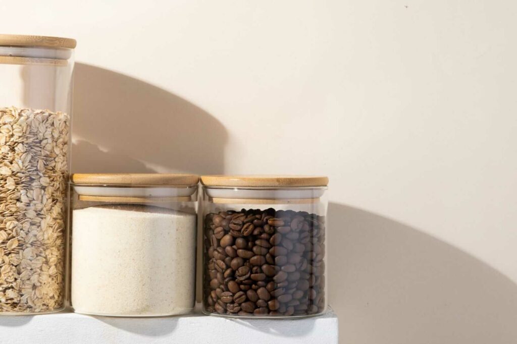 Reusing Glass Jars To Store Dried Food